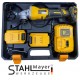 Немски Безчетков Ъглошлайф акумулаторен Stahl Mayer + 2 Батерии 36V  8Ah и Зарядно с Куфар