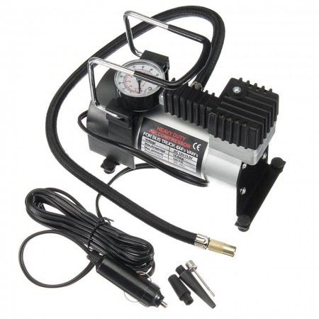 КОМПЛЕКТ - КОМПРЕСОР ЗА ВЪЗДУХ 150W + КРИК ТИП КРОКОДИЛ В КУФАР 2Т. 135-320ММ