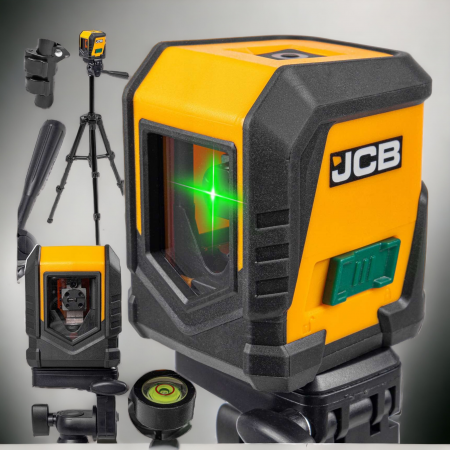 Професионален лазерен нивелир с тринога  JCB CLL-G , самонивелиращ
