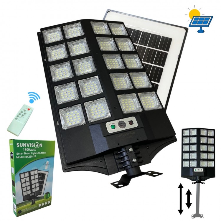 SUNVISION соларен LED прожектор/лампа 1800 W ,модел : 29-14 НОВ МОДЕЛ 2026