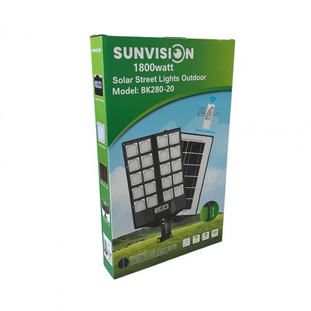 SUNVISION соларен LED прожектор/лампа 1800 W ,модел : 29-14 НОВ МОДЕЛ 2026