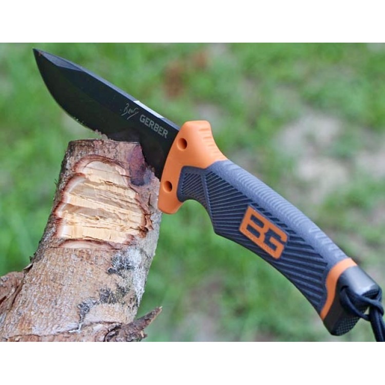 Нож за оцеляване Ultimate Bear Grylls, за къмпинг, 25 см, комплект за оцеляване + кания
