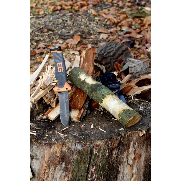 Нож за оцеляване Ultimate Bear Grylls, за къмпинг, 25 см, комплект за оцеляване + кания