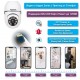 Wifi въртяща се камера -  Kрушка E27 Панорамна камера в LED крушка със сензор за движение и нощно виждане