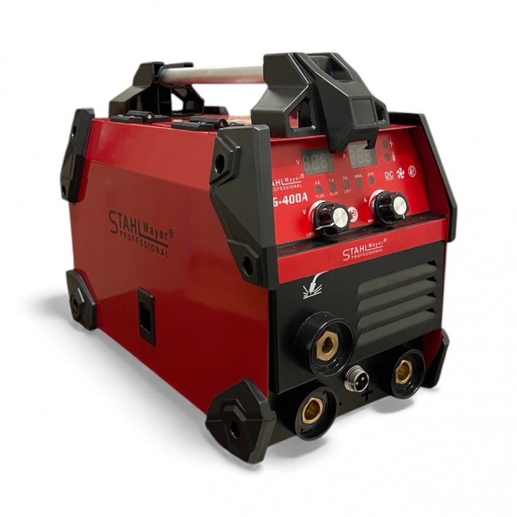 Комбиниран инверторен телоподаващ апарат и електрожен STAHLMAYER RED Series – 400A + СОЛАРНА МАСКА 