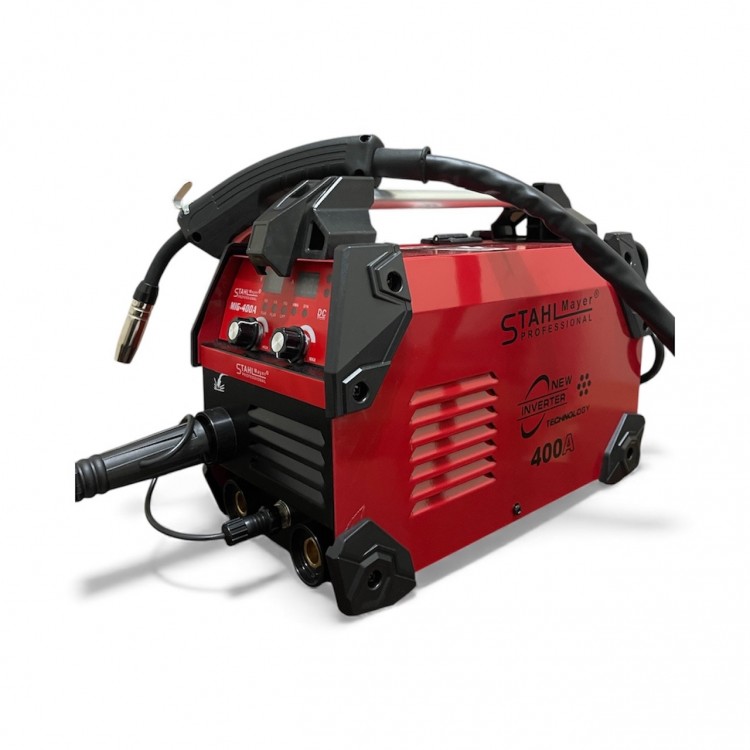 Комбиниран инверторен телоподаващ апарат и електрожен STAHLMAYER RED Series – 400A + СОЛАРНА МАСКА 
