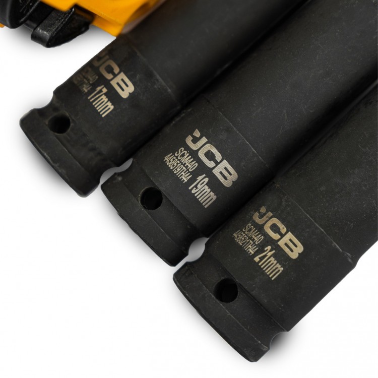Пневматичен ударен гайковерт 1/2″ 1450Nm с 3 вложки JCB