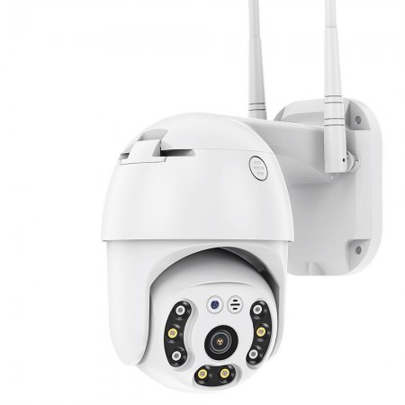 5MP ULTRA HD, Външна WiFi водоустойчива камера , цветно нощно виждане, нотификации, разпознаване на човешка фигура