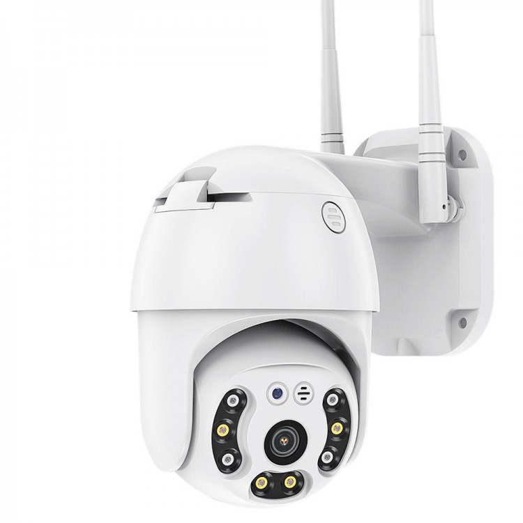 5MP ULTRA HD, Външна WiFi водоустойчива камера , цветно нощно виждане, нотификации, разпознаване на човешка фигура