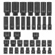 Професионален комплект ударни вложки 1/2″ 35 части RockForce в метална кутия