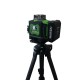 КОМПЛЕКТ- Професионален лазерен нивелир 4D 16линии +  Професионална лазерна ролетка 50 метра в удобен куфар HAWEK