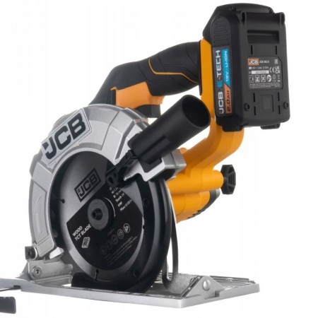 Акумулаторен ръчен циркуляр JCB  18CS-2XB-E , 18 V, 165 мм, с батерия и зарядно