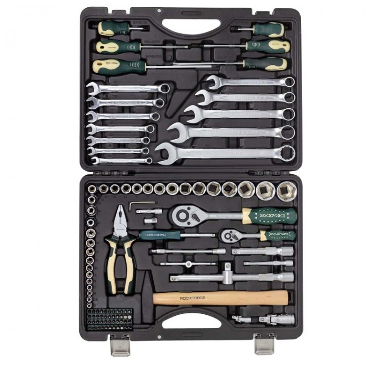 Комплект гедоре 1/2″& 1/4″ 110 части ROCKFORCE