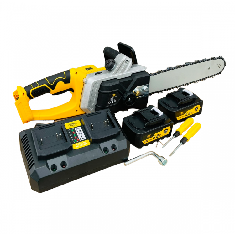 Акумулаторна Резачка за Дърва с двойна батерия VERMARK STARKE 36V,6Ah /  XR Brushless ( Едновременна работа с две батерии )