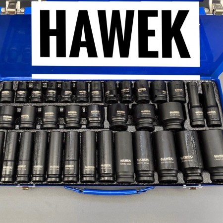 Hawek professional tools немски ковани ударни вложки 1/2 35ч 8-32мм