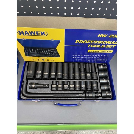 Hawek professional tools немско гедоре с ковани вложки 27ч 1/2 10-24мм