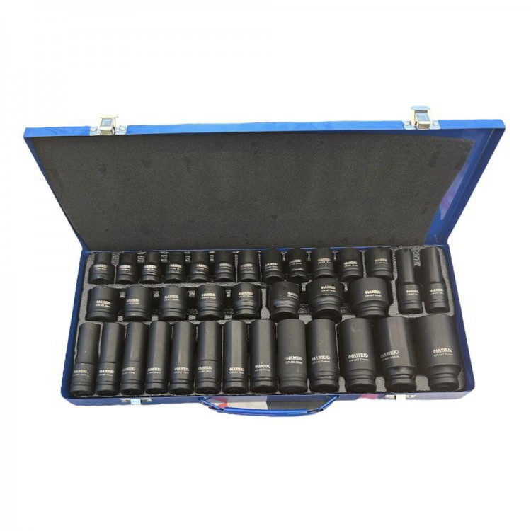 Hawek professional tools немски ковани ударни вложки 1/2 35ч 8-32мм