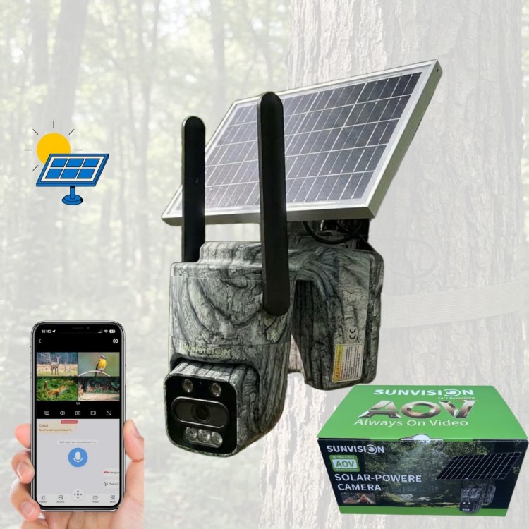 ЛОВНА СОЛАРНА КАМЕРА SUNVISION 4G С ДИСТАНЦИОННО НАБЛЮДЕНИЕ И HiEasy