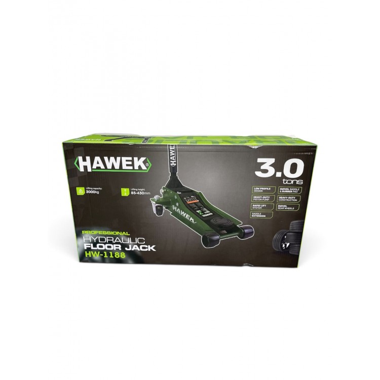 Нископрофилен Крик HAWEK с 2 Помпи 3 тона 85-430мм HAWEK