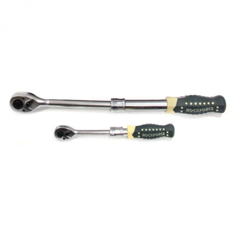  Куфар Гедоре с разтегателни тресчотки ROCK FORCE 108 части, CR-V, Cr-Mo, 1/2" и 1/4" 