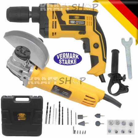 Ъглошлайф  и бормашина Vermark Starke 1100W