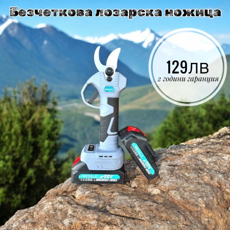 Безчеткова акумулаторна лозарска ножица 36V 8AH Made in Germany 