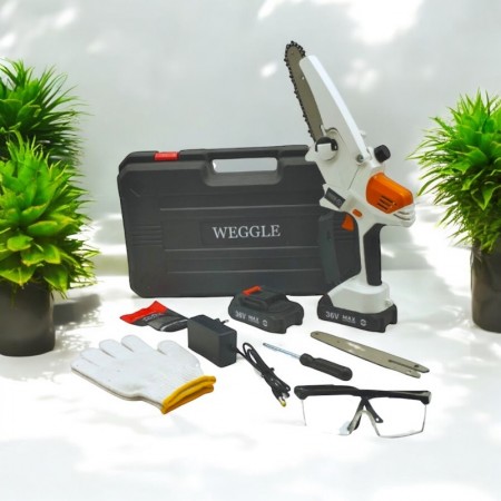 Резачка за Клони WEGGLE 36V 10Ah Акумулаторна с автоматично омасляване