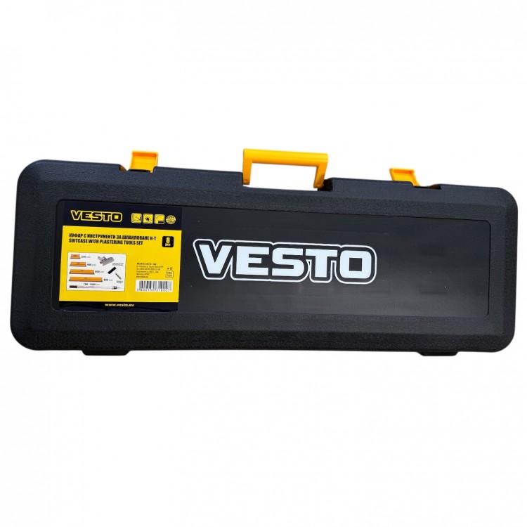 VESTO - Куфар с инструменти за шпакловане - 8 части 
