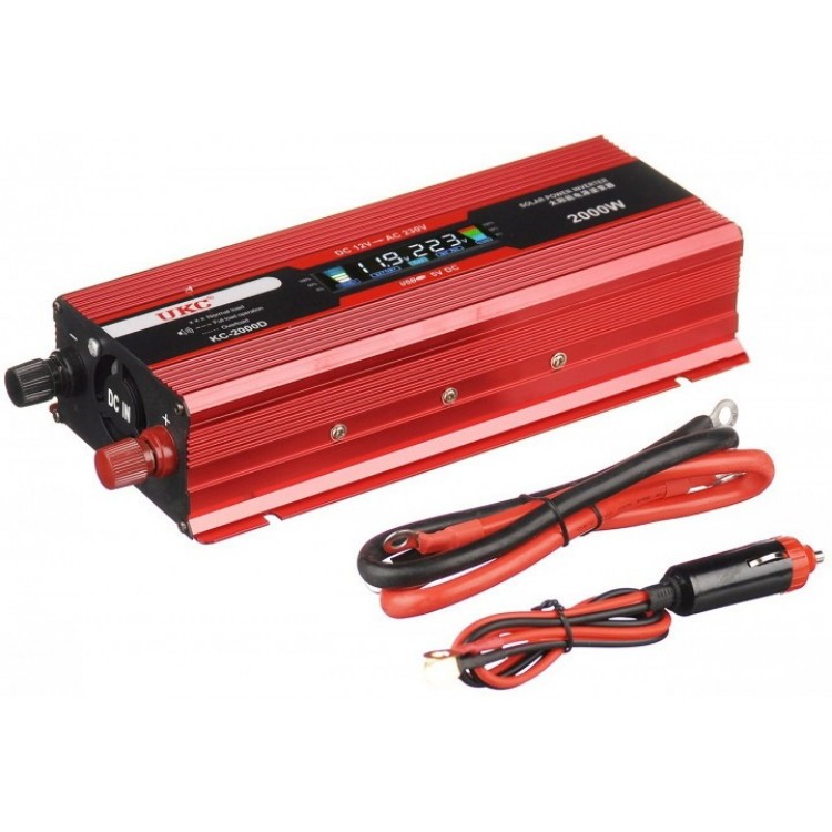 НЕМСКИ Инвертор за камион или кола CEJ 12V 24V - 220V, 2000W
