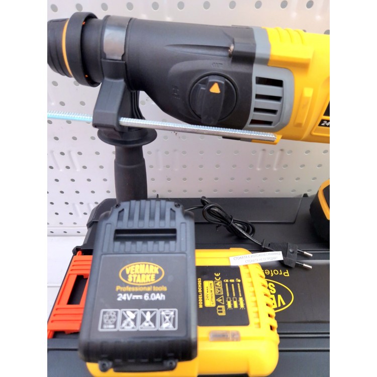 Акумулаторен Перфоратор VERMARK STARKE / 24V, 6Ah / с 2 батерии