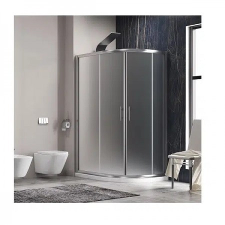 Душ кабина FLORA 650, асиметрична, хром