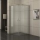 Овална душ кабина EASY ASSEMBLE, хром