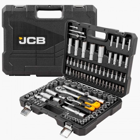 Професионално Гедоре 108 части 1/2 и 1/4  JCB , JCB-41082-5