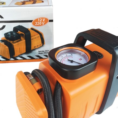 Професионален Немски Компресор за гуми "ПЪТНА ПОМОЩ" 7 Bar 12V и 220V